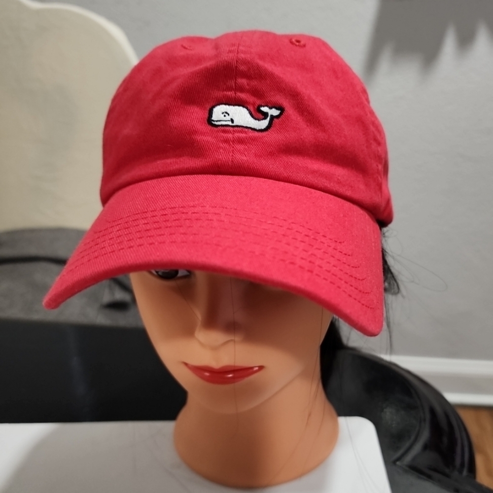 Vineyard Vines Red Cotton Cap EUC